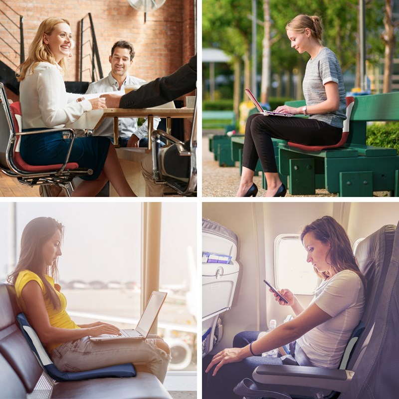 Coussin ergonomique pinto air-rouge