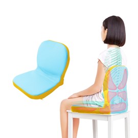 Coussin ergonomique pinto kids-bleujaune