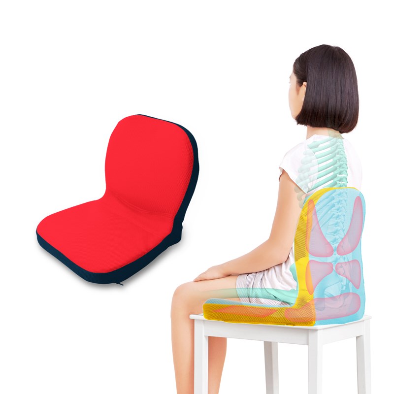Coussin ergonomique pinto kids-rougebleu