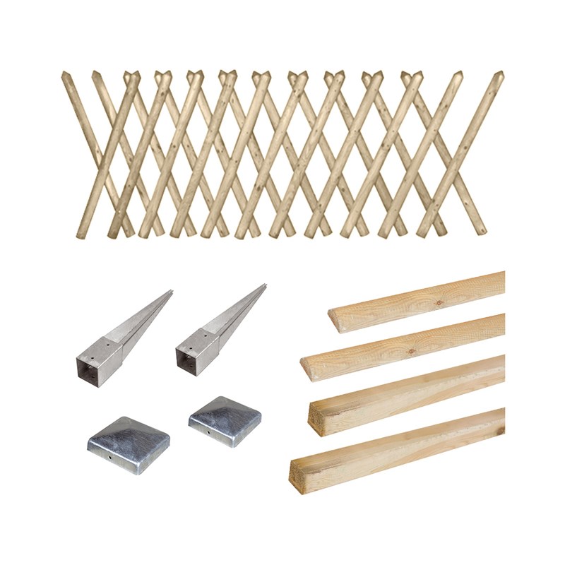 Cémonjardin - Kit clôture prunus 80 à enfoncer