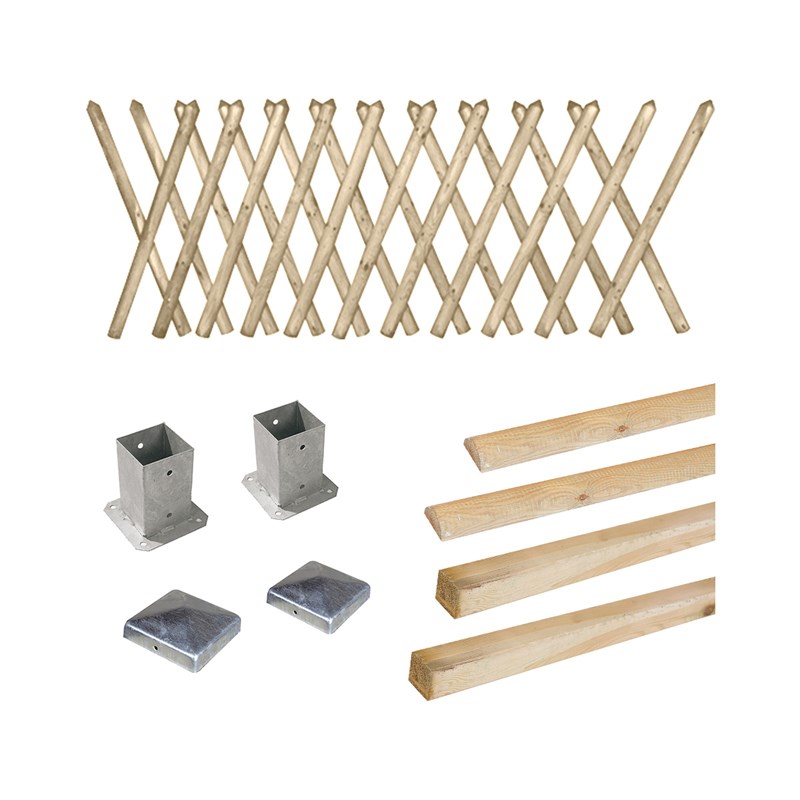 Cémonjardin - Kit clôture prunus 100 à fixer