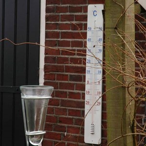 Pluviomètre en zinc et en verre 1.30 m