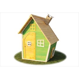 Petite cabane en bois verte fantasia 100
