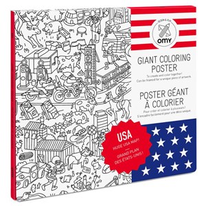 Poster à colorier - usa