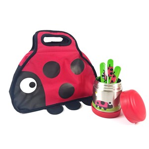 Lot de 3 couverts avec étui bugs tumtum