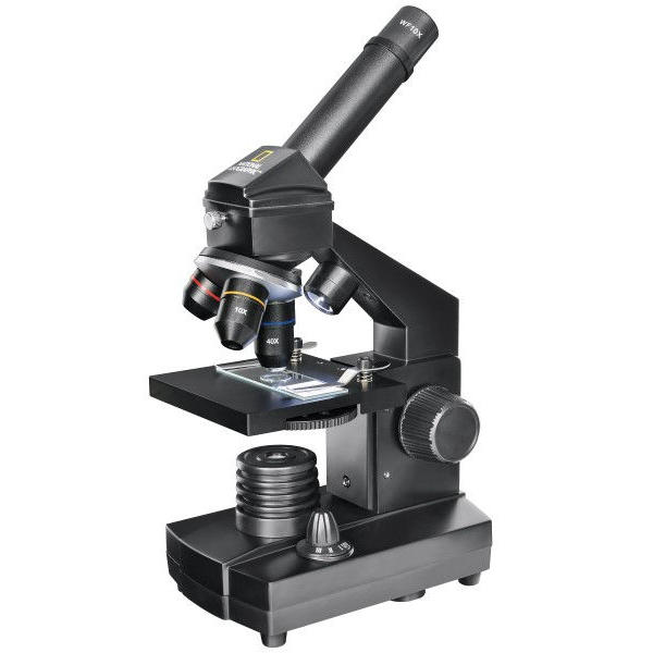 National Geographic Microscope 40X-2000X,écran LCD 4.5 Pouces,Objectif 4x/10x/40x écran 8 Millions de Pixels,Double Source de lumière LED,écran réglable 18x14x34cm 