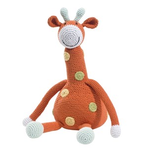 Grande peluche girafe équitable
