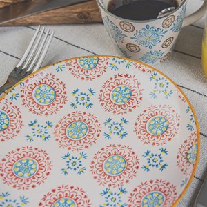 Coffret de 4 assiettes Bohème