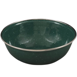 Deluxe bol de camping en émail - vert