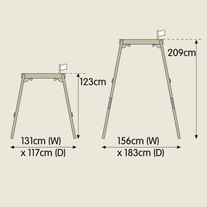 Portique balançoire 2 en 1 évolutif
