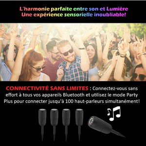 Enceinte extérieure rgb