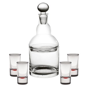 Service 7 pieces liqueur carafe