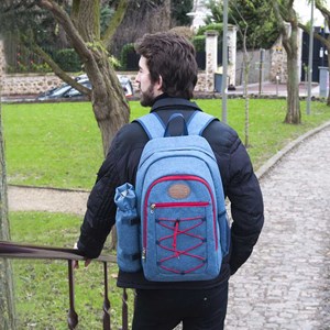 Sac à dos urban trekking rouge - 4 pers