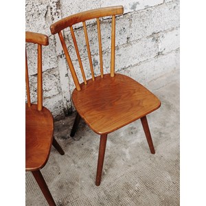 Alma, la paire de chaises en bois n°344