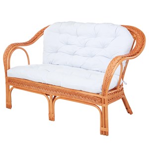 Salon d'intérieur edelweis rotin orangé