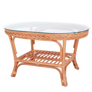 Salon d'intérieur edelweis rotin orangé