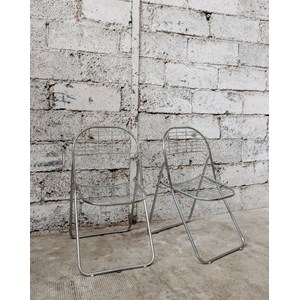 Paire de chaises en métal n°335