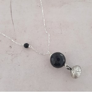 Bola de Grossesse Argent et Onyx