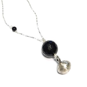 Bola de Grossesse Argent et Onyx
