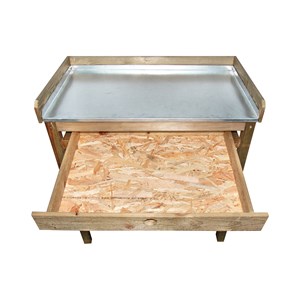 Table de préparation jardinage en bois