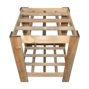 Range outils de jardin en bois