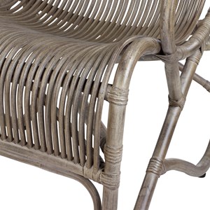 Chaise longue toledo en rotin kubu