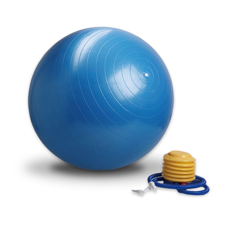 Sun&Sia - Ballon yoga, gym ou pilates - bleu 65cm