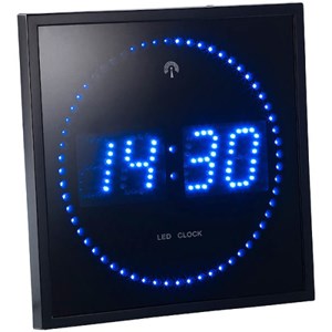 Horloge digital bleue avec radio pilotag