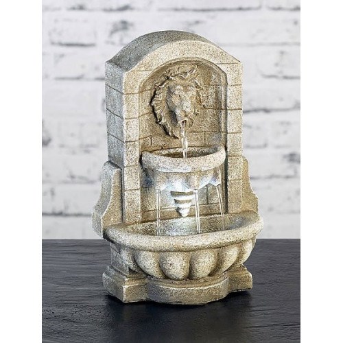 Fontaine d'intérieur sculpture lion