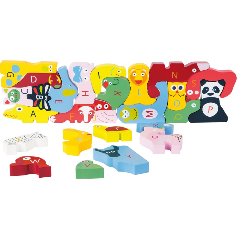 Puzzle abc en bois