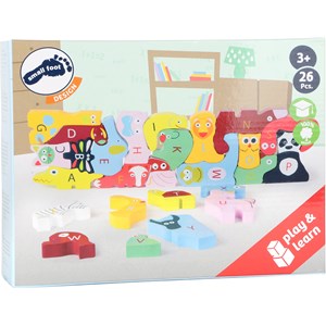 Puzzle abc en bois