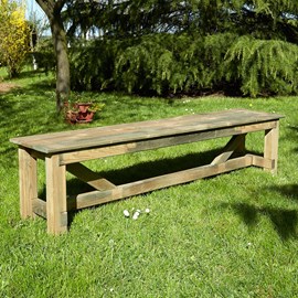 Banc de jardin en bois normand