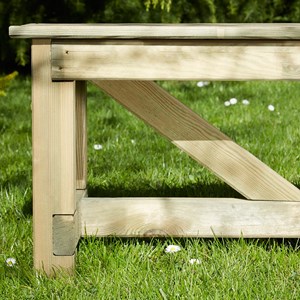Banc de jardin en bois normand