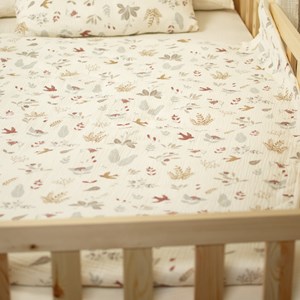 Housse de couette réversible coton aube