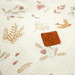 Housse de couette réversible coton aube