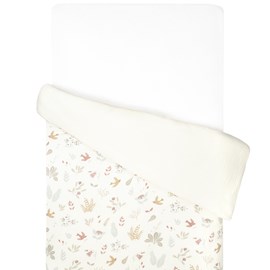 Housse de couette réversible coton aube