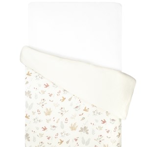 Housse de couette réversible coton aube