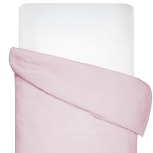 Housse de couette en gaze de coton rose