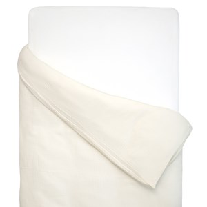 Housse de couette en gaze de coton écru