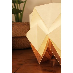 Lampe de table origami design bananier