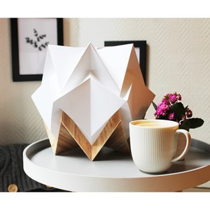 Lampe de table origami design bananier