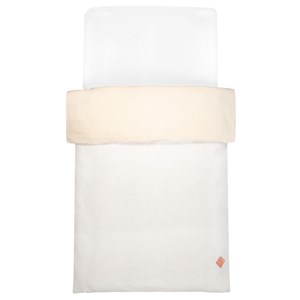 Housse de couette bicolore en lin lavé