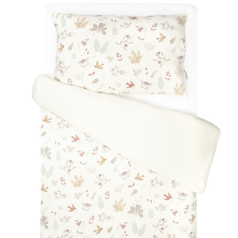 Parure de lit gaze coton réversible