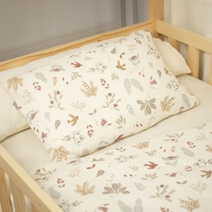 Parure de lit gaze coton réversible