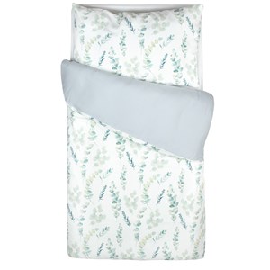 Parure lit bébé coton eucalyptus gris