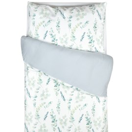 Parure lit bébé coton eucalyptus gris