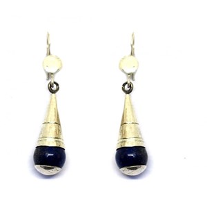 Boucles d'oreille cone lapis lazuli