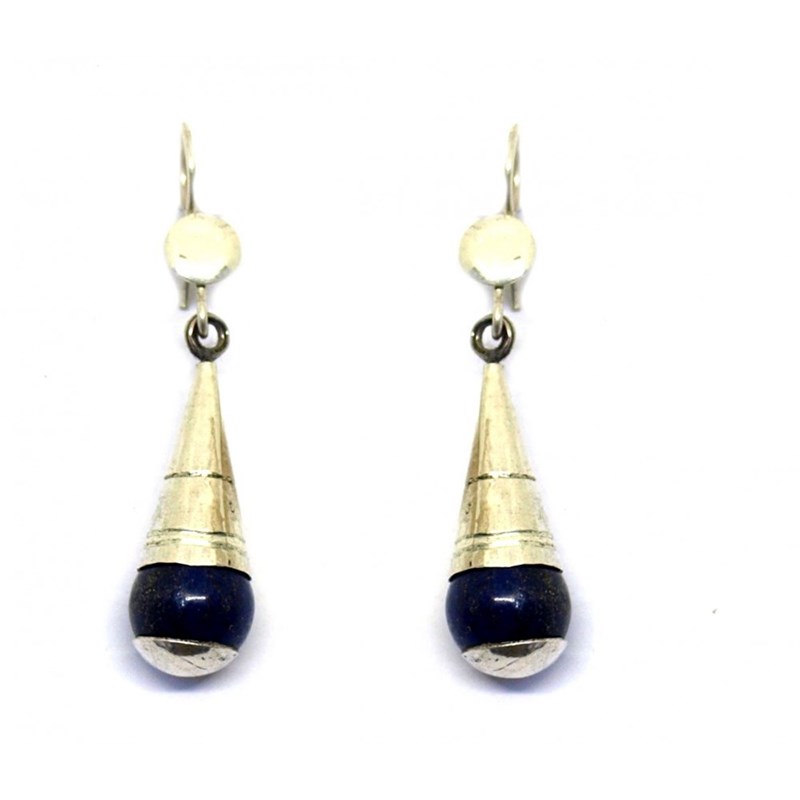 Boucles d'oreille cone lapis lazuli