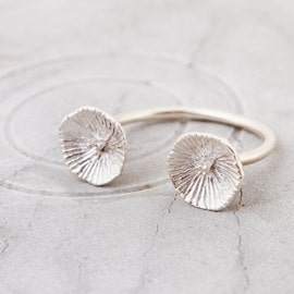 Bague double fleur des mers