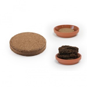 100 plaquettes terre de coco  3 cm